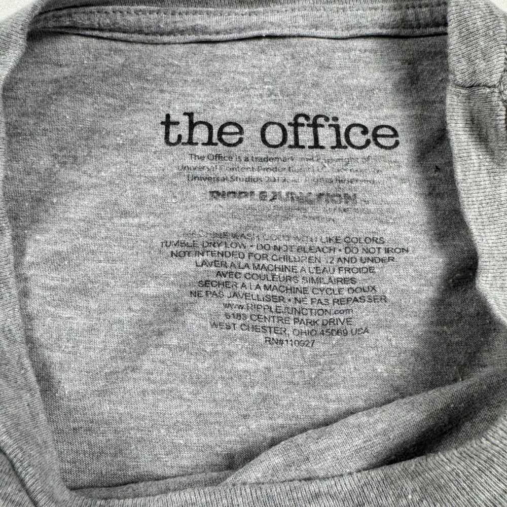 The Office Schrute Farms Beet Winery Gray Purple T-Shirt Mens XL - Picture 3 of 5